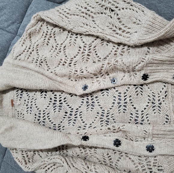 Free people wool cable knit sweater cardigan - Picture 4 of 8
